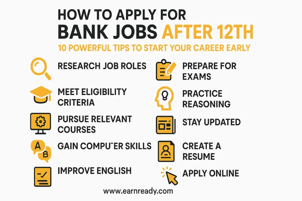how to apply for bank jobs after 12th