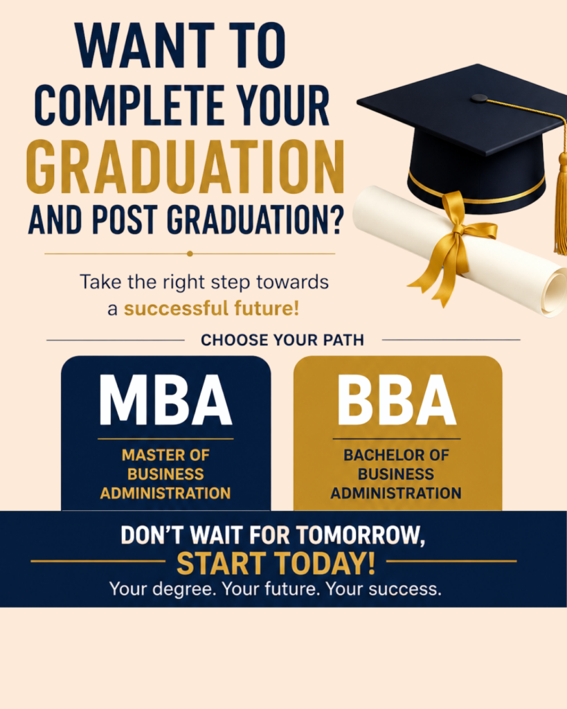complete your graduation and post graduation